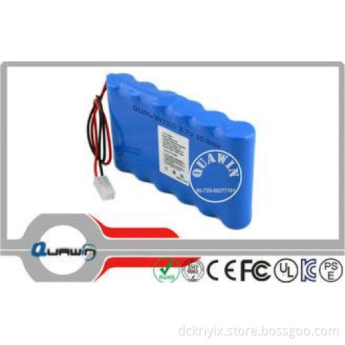 10200mah 18650 Lithium Battery Packs , Exit Sign Long Life